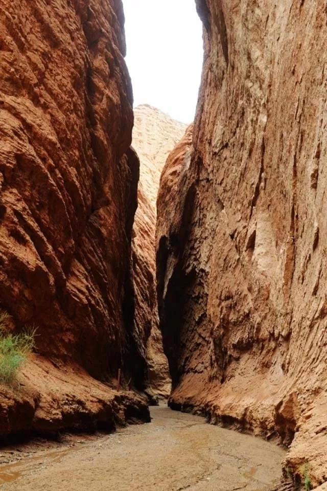 只有来到库车大峡谷,才能观赏到被天地包裹的视觉震撼,红褐色的岩石山