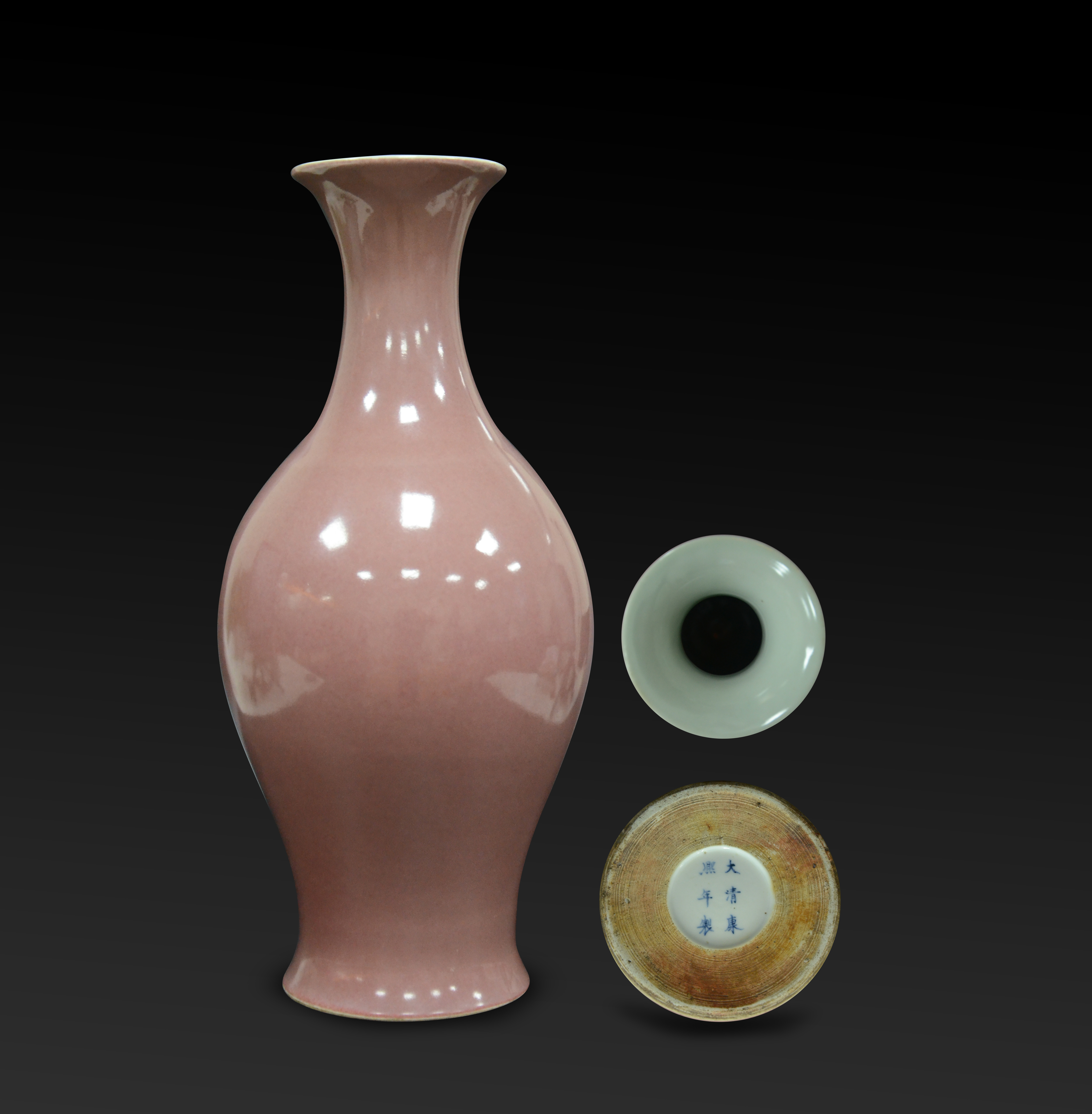 康熙豇豆红橄榄瓶惊现鹏城深圳皇亨国际