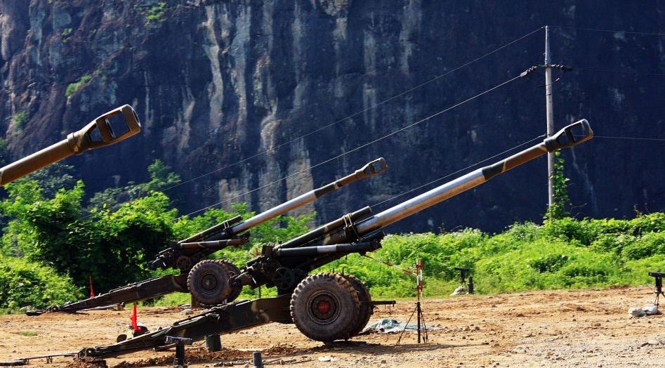 67上世纪七十年代中期,韩国在美制m114a1式155毫米榴弹炮基础上对其