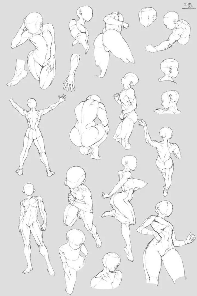 热门绘画小白怎么画人体透视