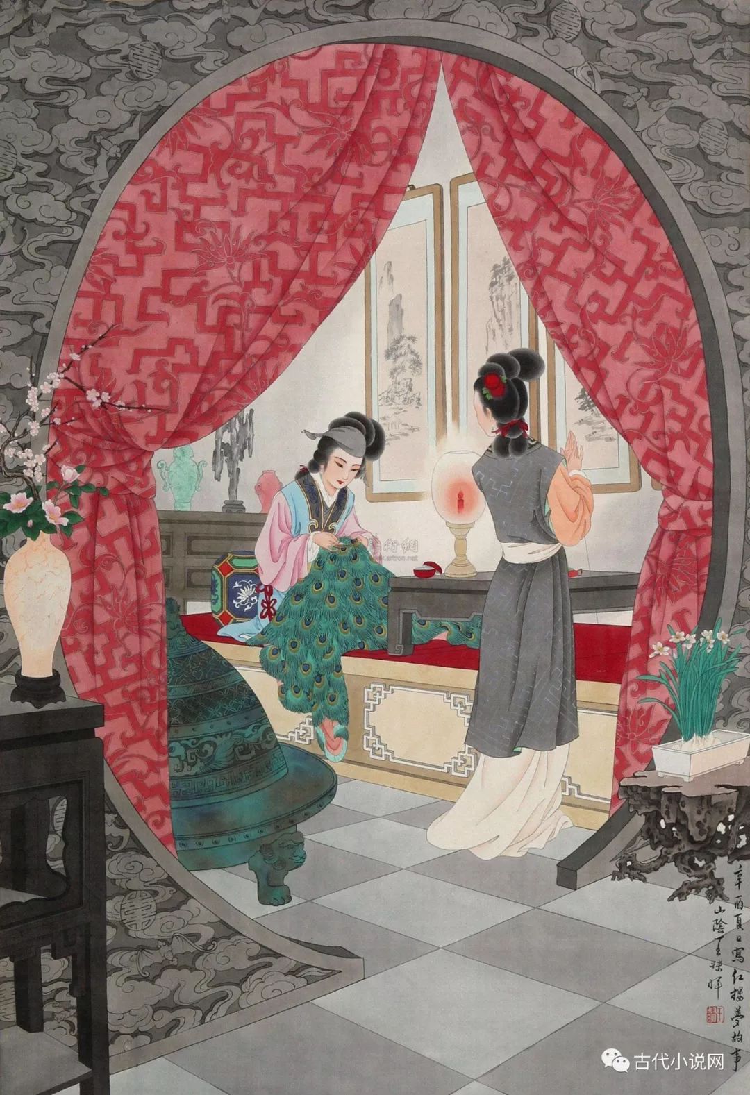 宝玉-袭人-晴雯-针线活-的人_仪礼习俗_明品生