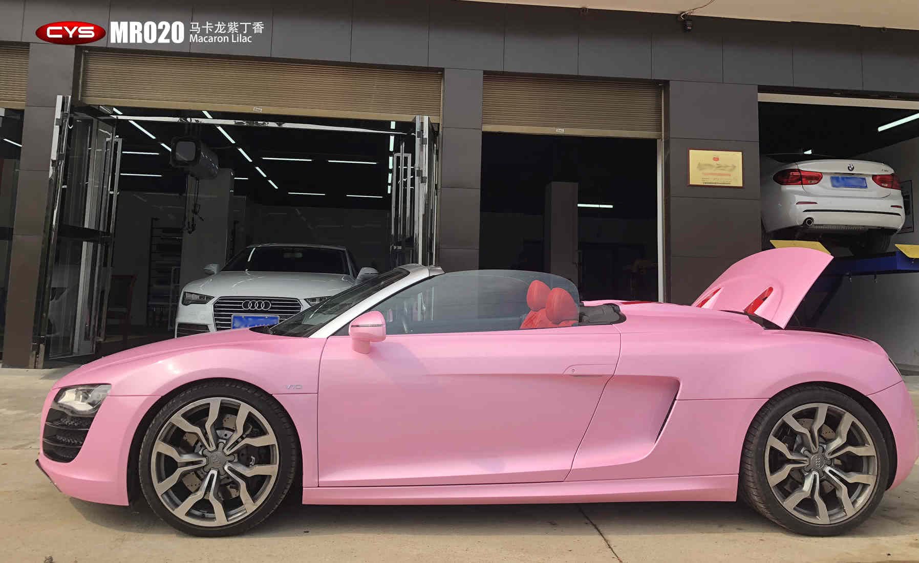 西装暴徒奥迪r8甜美"少女心"!