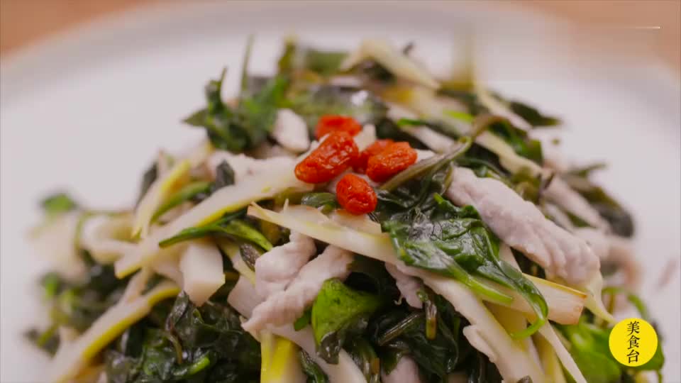 养生生煸枸杞头 清火明目这样吃